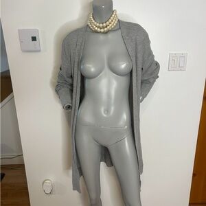 Streetwear Society Light Gray Long Cardigan❤️S